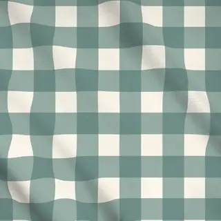 Meterware Gingham Transformative Teal