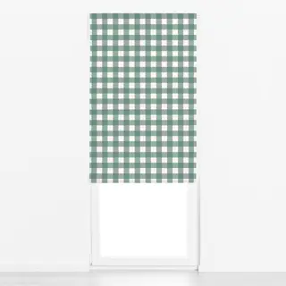 Raffrollo Gingham Transformative Teal