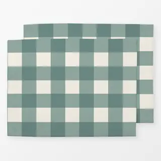 Tischset Gingham Transformative Teal