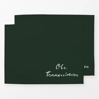 Tischset Oh Tannenbaum Grün