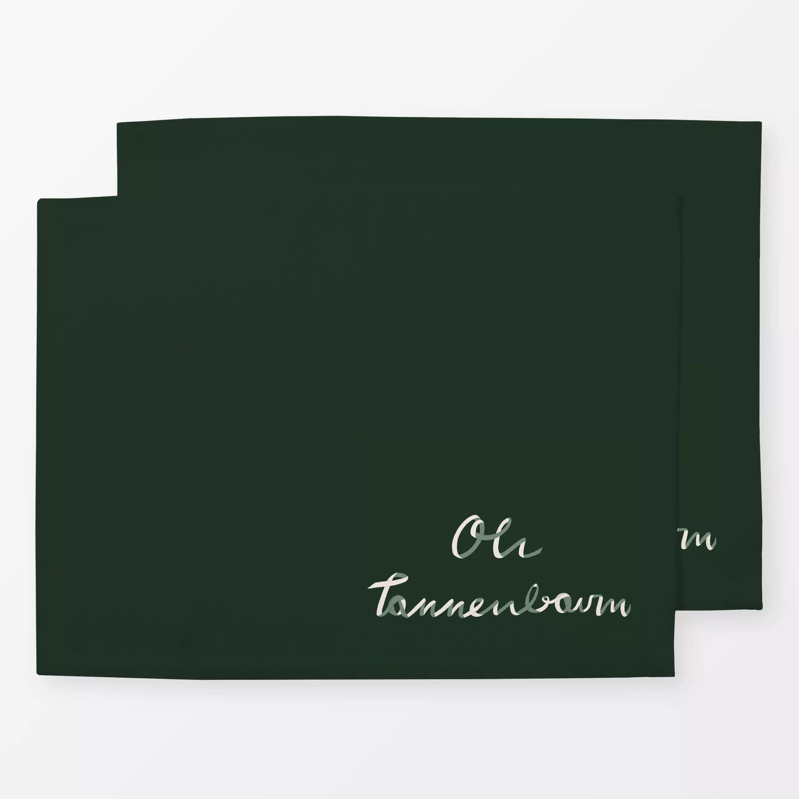 Tischset Oh Tannenbaum Grün - Sprüche & Schriftzüge, Weihnachten - von „Sophie Augustin Illustration"; Tannenbaum, Weihnacht...