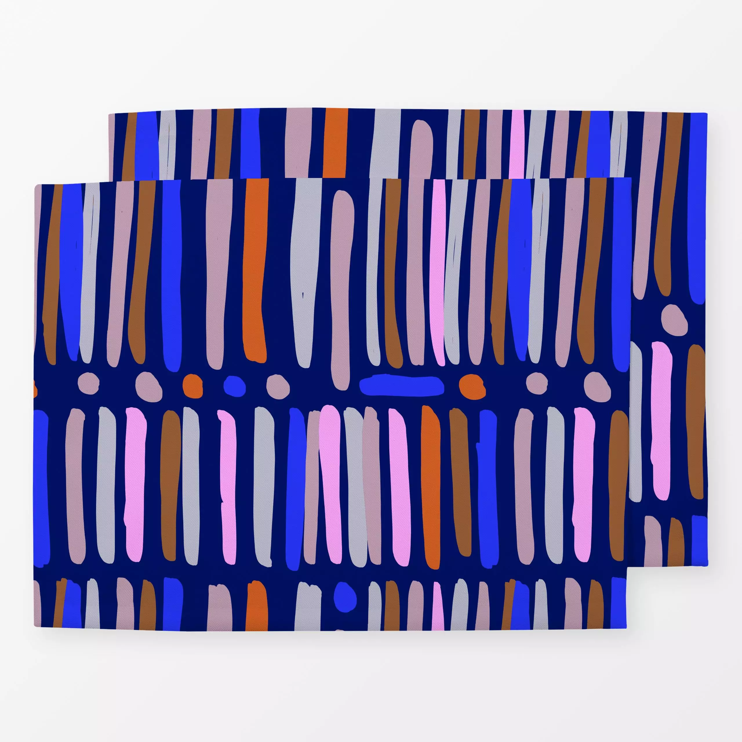 Tischset Bold Shapes 8X, gemustert, von Mareike Böhmer