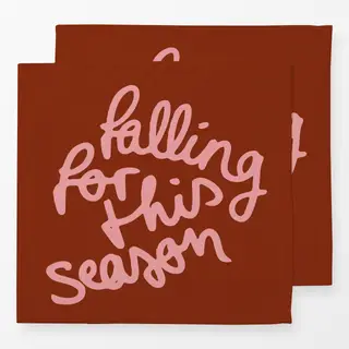 Servietten Falling for this Season Spruch