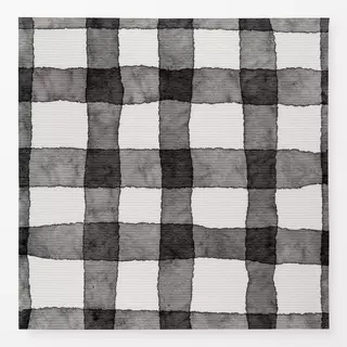 Tischdecke Hüttenzauber Karo  Schwarz