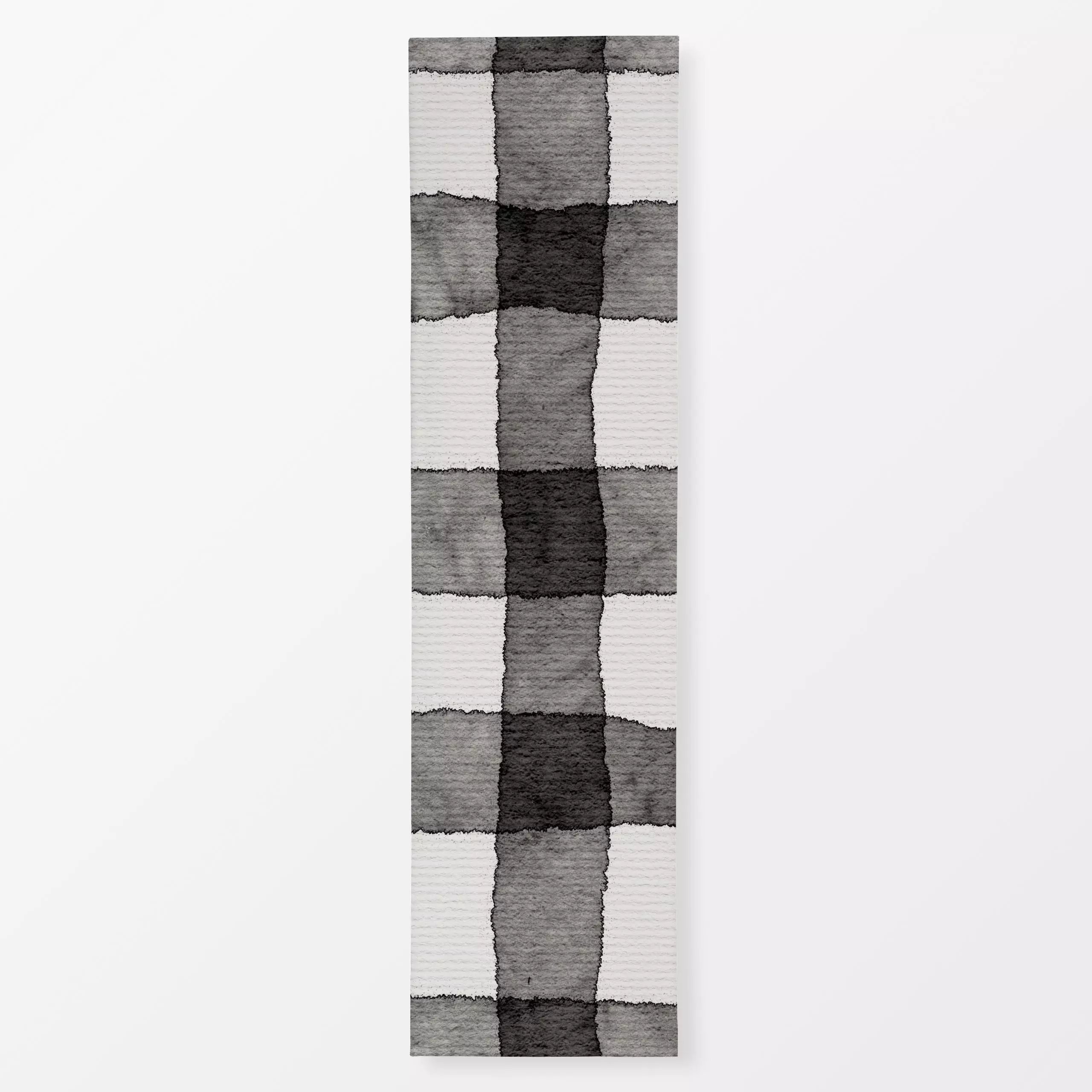 Tischläufer Hüttenzauber Karo Schwarz - von „Monika Strigel"; Streifen, Weihnachten, Winter, Karo, Herbst, kariert, gingham,...