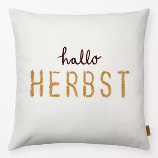 Kissen Hallo Herbst Beige