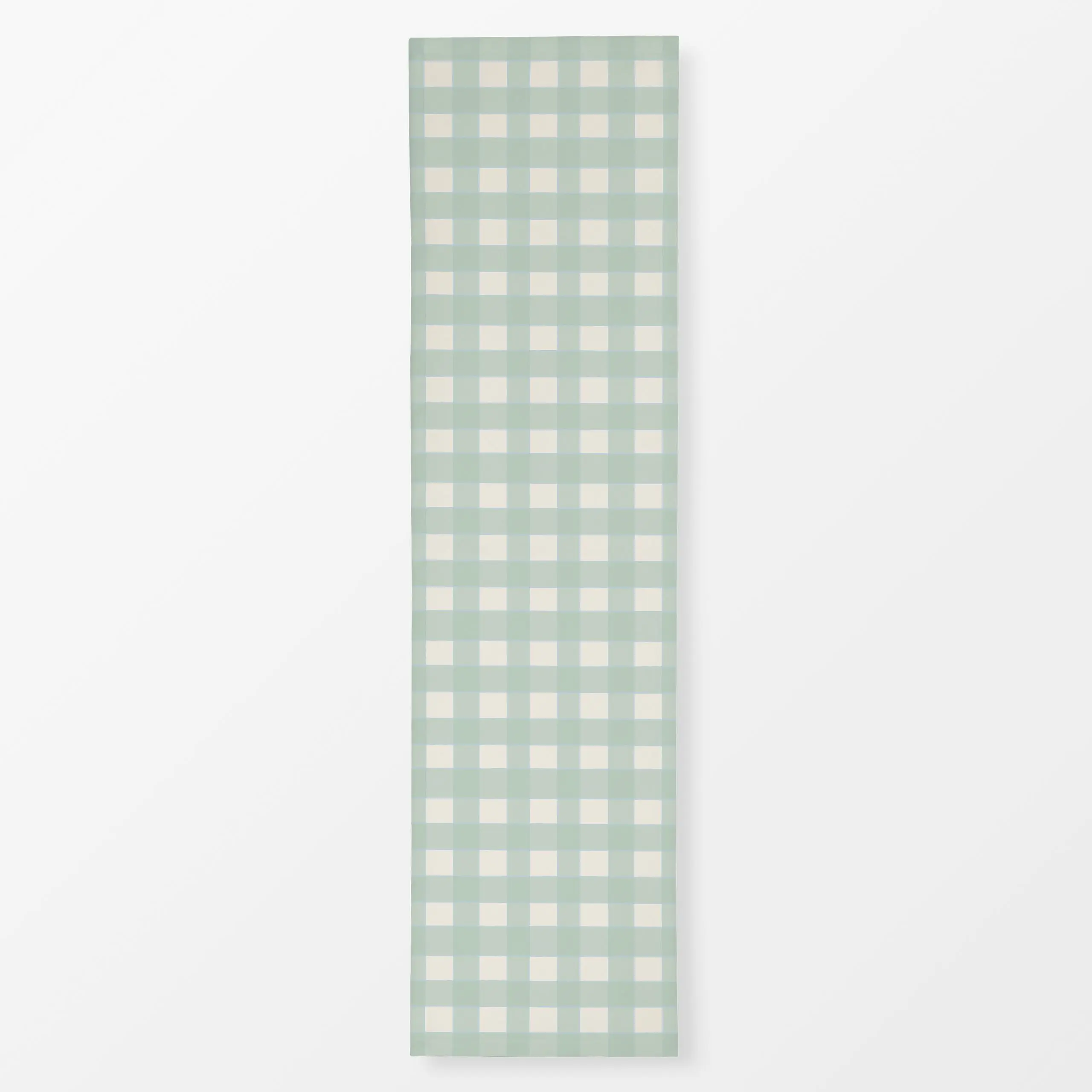 Tischläufer Jelly mint Gingham, gemustert, von Anna Petersen