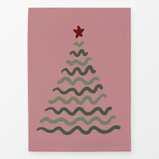 Geschirrtücher Wave Tree altrosa