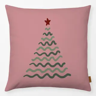 Kissen Wave Tree altrosa