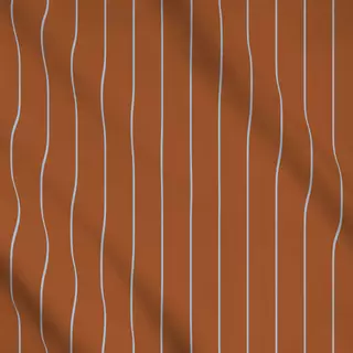 Meterware Nadelstreifen Braun Hellblau