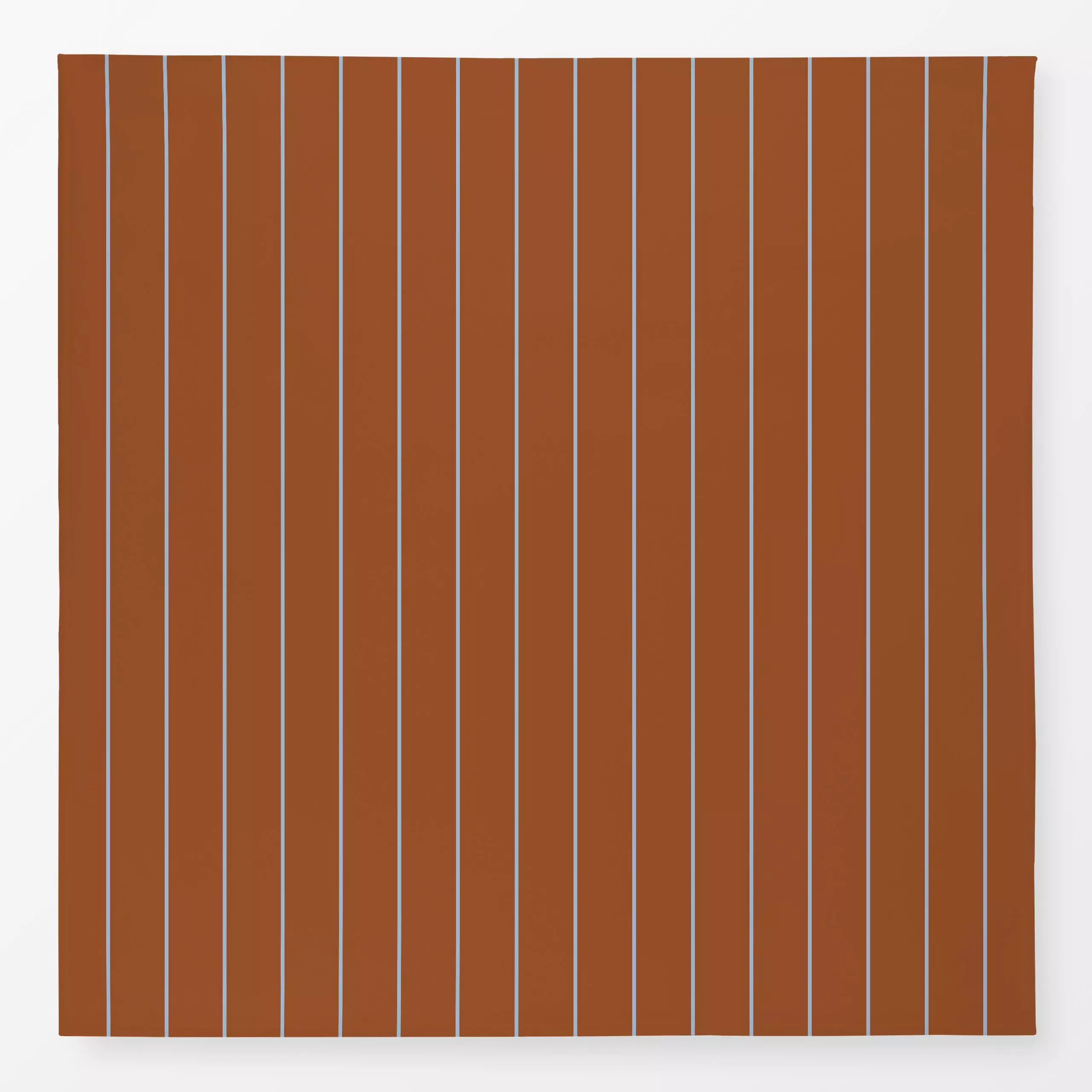 Tischdecke Nadelstreifen Braun Hellblau - Herbst, Symbole & Muster - von „Julia Schumacher"; Streifen, minimalistisch, braun...