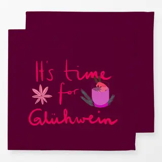Servietten Time for Glühwein Berry