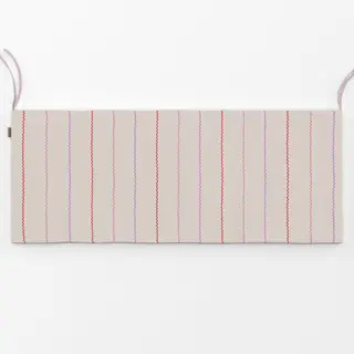 Bankauflage Streifen Wellen rosa rot