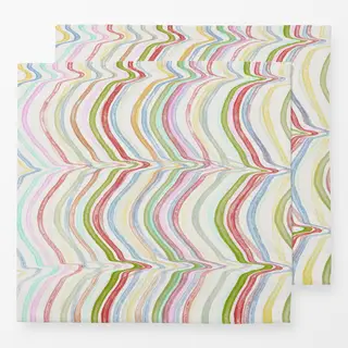 Servietten Bunte Wellen Keramik