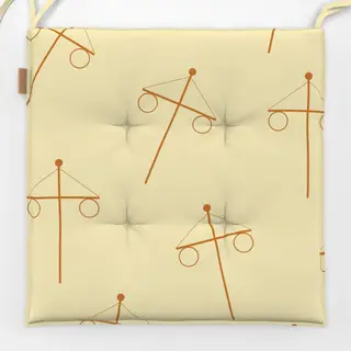 Sitzkissen Midsummer Maibaum Yellow