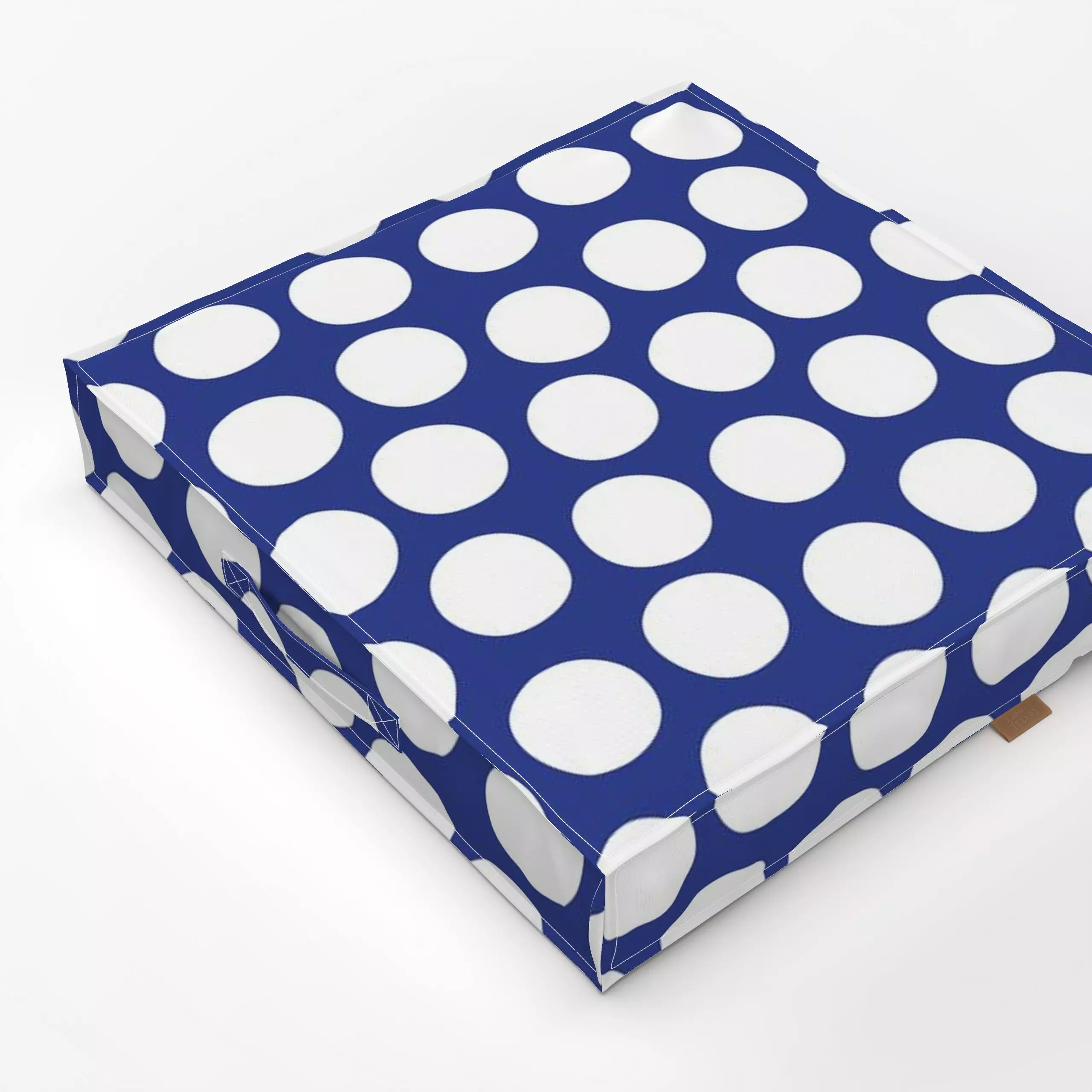 Bodenkissen Muster Punkte - Symbole & Muster - von „Kerstin Ax"; Muster, abstrakt, Punkte, Ozean, Meer, Kreise, Sommer, blau...