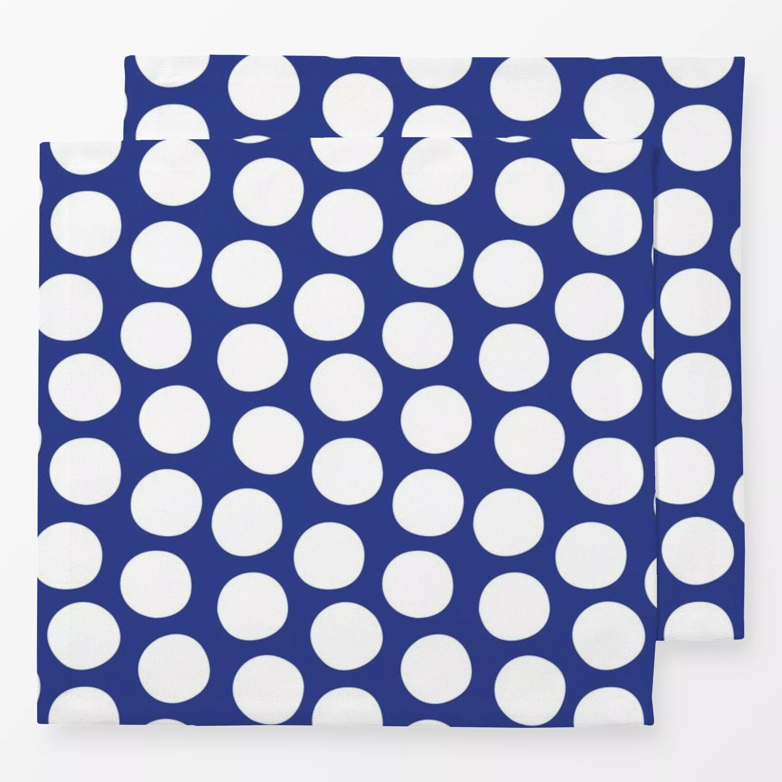 Servietten Muster Punkte - Symbole & Muster - von „Kerstin Ax"; Muster, abstrakt, Punkte, Ozean, Meer, Kreise, Sommer, blau,...