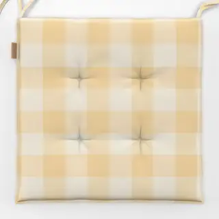 Sitzkissen Mini Karo Butter Gelb Hellgelb