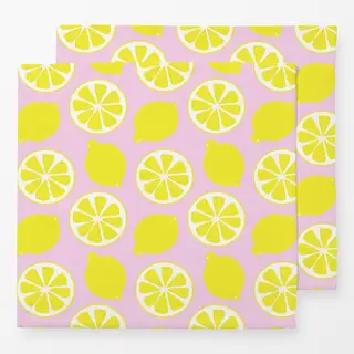 Servietten Zitronen Limonade rose