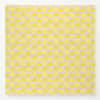 Tischdecke Zitronen Limonade rose