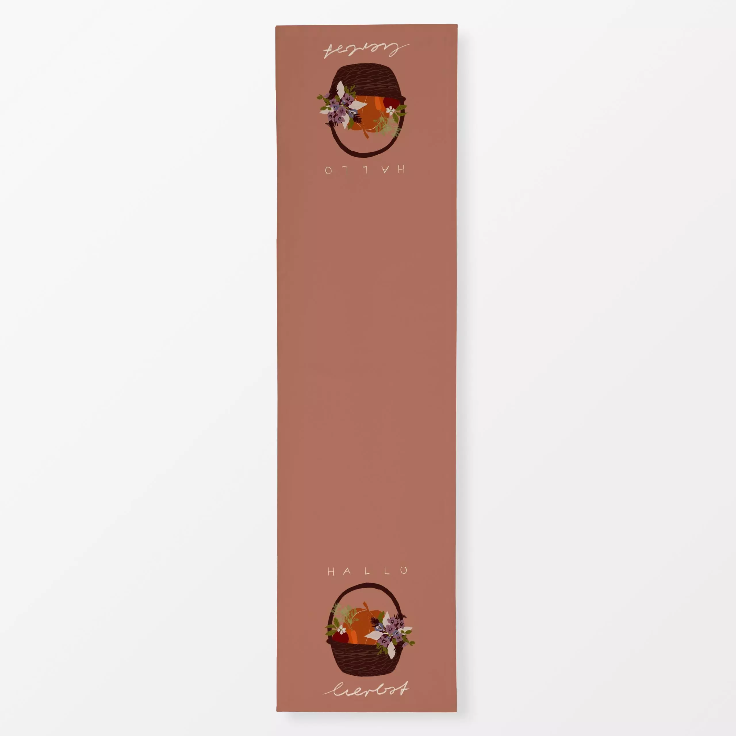 Tischläufer Erntekorb Hallo Herbst - Herbst, Sprüche & Schriftzüge - von „Sophie Augustin Illustration"; typografie, Herbst,...