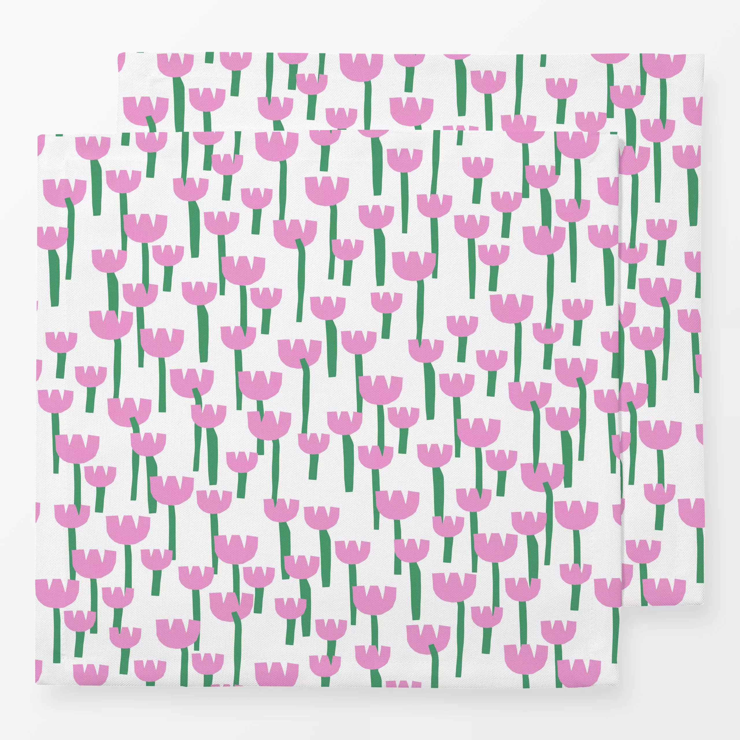 Servietten Blumenwiese Pink - Blumen & Florales, Frühling, Symbole & Muster - von „Lisa Jasmin Bauer"; Blumen, Blüten, Somme...