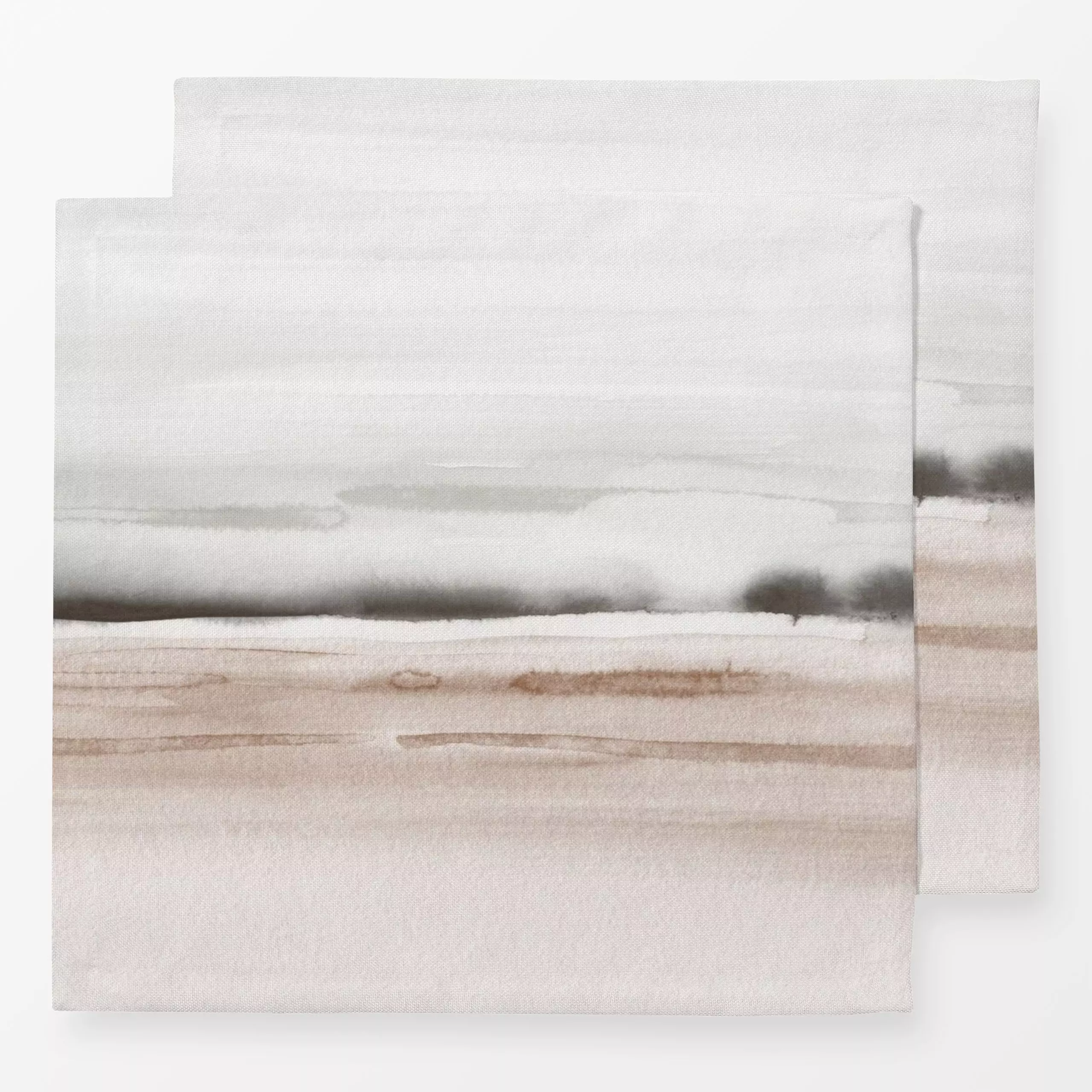 Servietten Brown and gray sea waves - Natur & Landschaft, Symbole & Muster - von „Nouveau Prints"; modern, Nordisch, Farmhou...