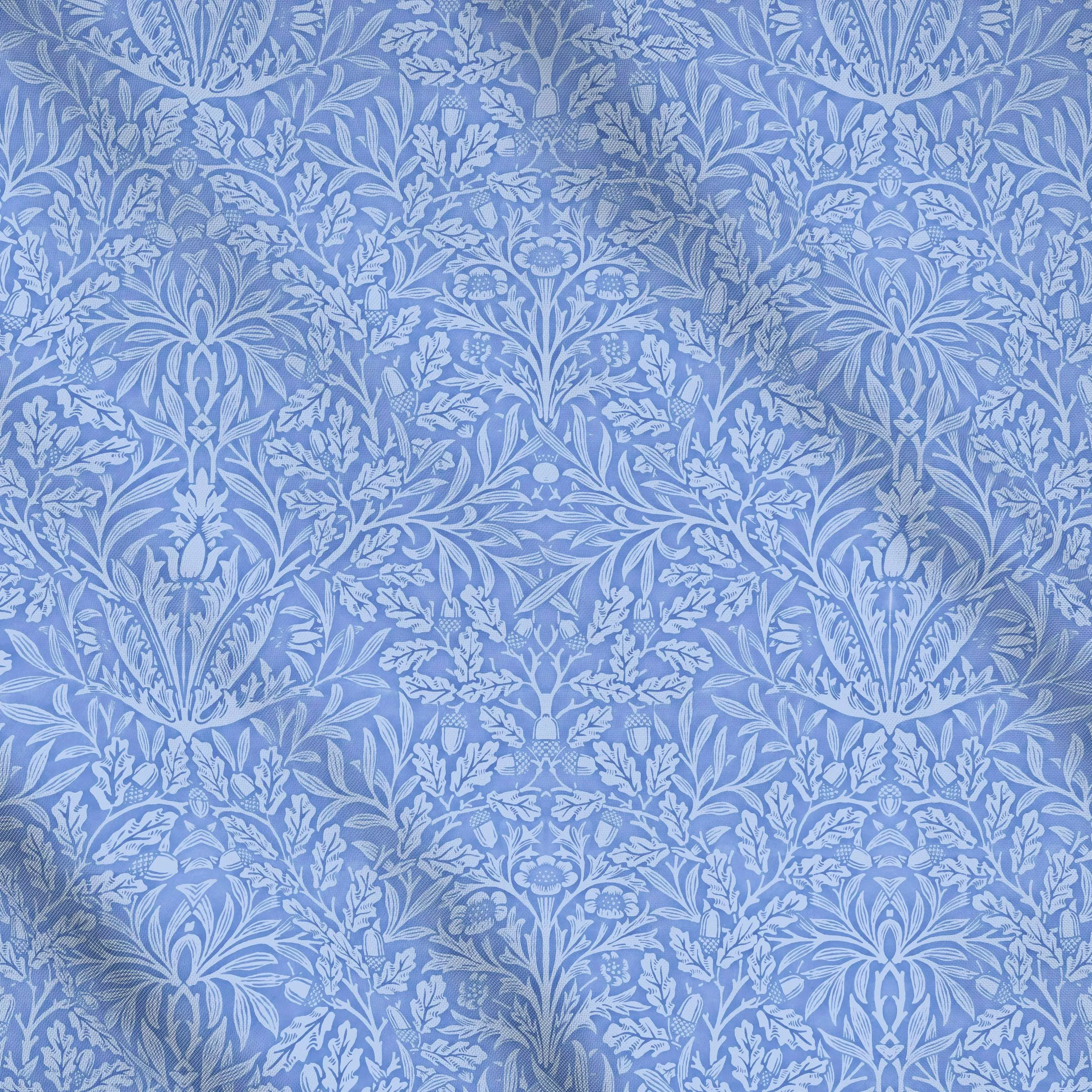Meterware Blau Morris Collection Acorn, Blumen, gemustert, von Uta Naumann