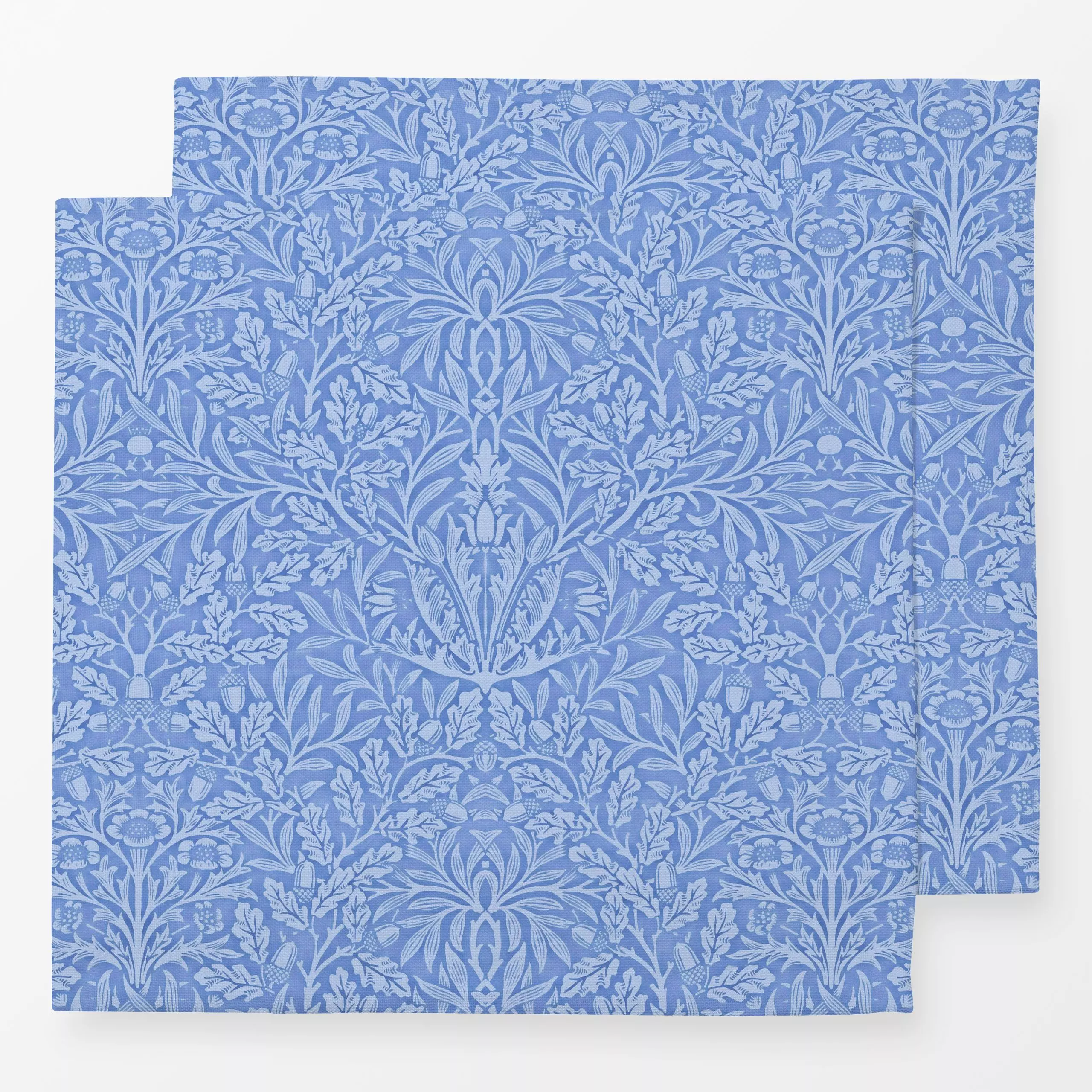 Servietten Blau Morris Collection Acorn - Blumen & Florales, Symbole & Muster, Retro & Vintage - von „Uta Naumann"; Muster, ...