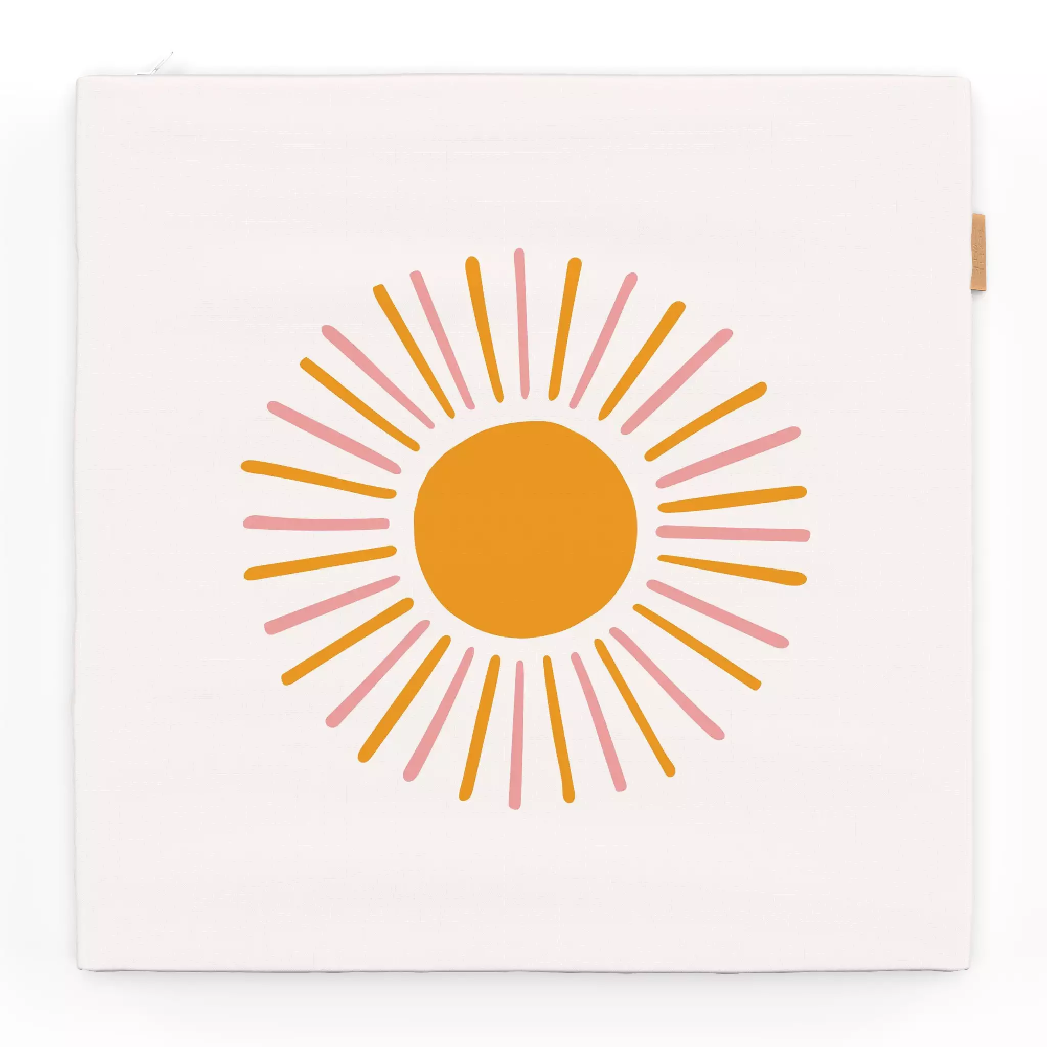 Sitzkissen Sonne Wendekissen beige gelb Sonne Wendekissen beige gelb