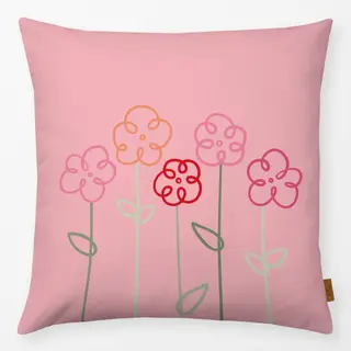 Kissen Blumen Gang rosa