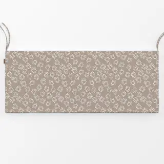 Bankauflage Kreise mit Textur braun