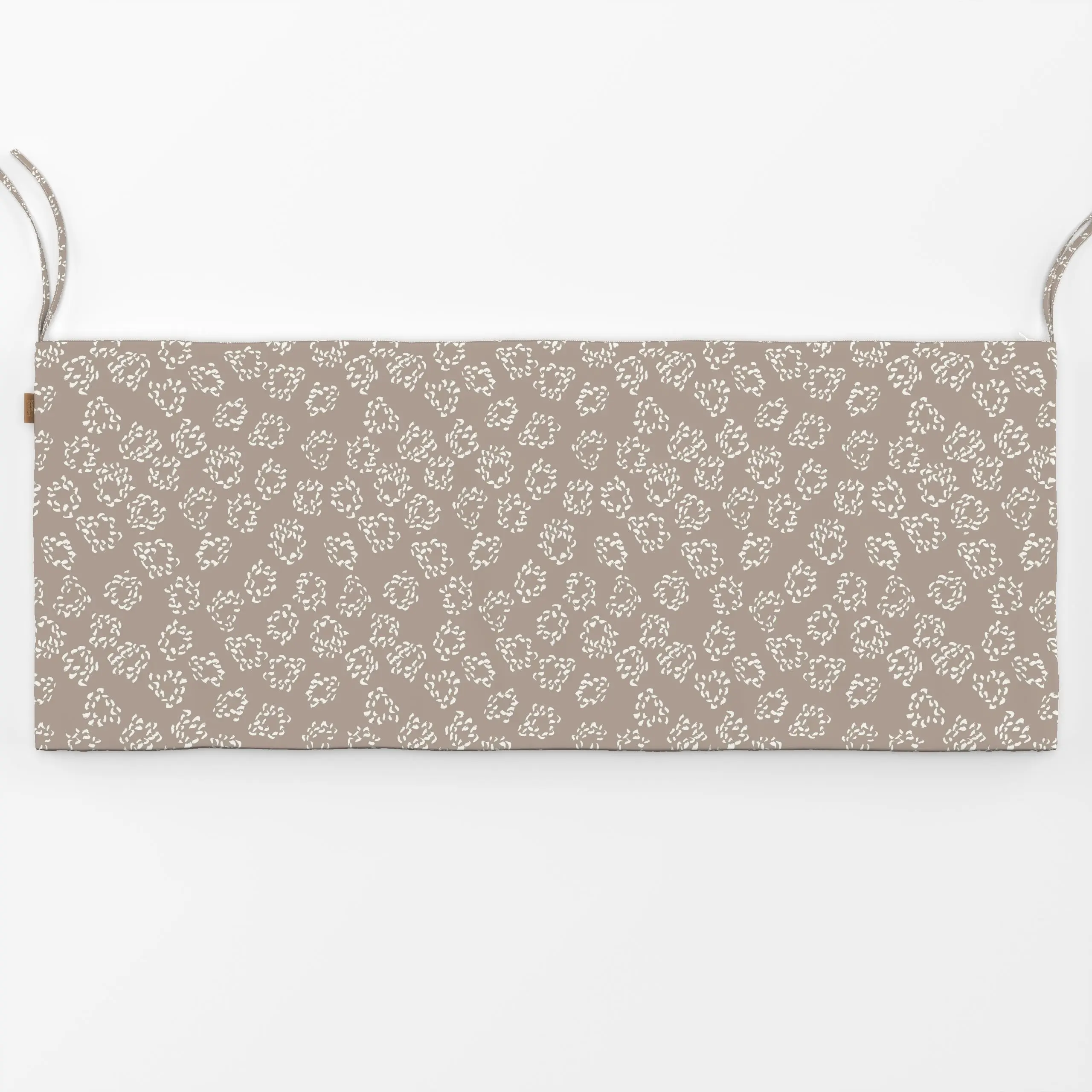 Bankauflage Kreise mit Textur braun - Frühling, Symbole & Muster - von „Kathrin Löffler"; Textur, abstrakt, Kreise, landhaus...