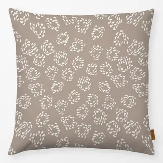 Kissen Kreise mit Textur braun