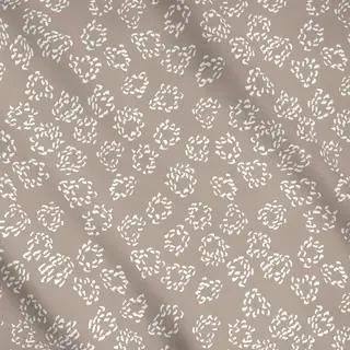 Meterware Kreise mit Textur braun