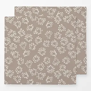 Servietten Kreise mit Textur braun