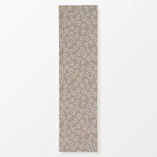 Tischläufer Kreise mit Textur braun