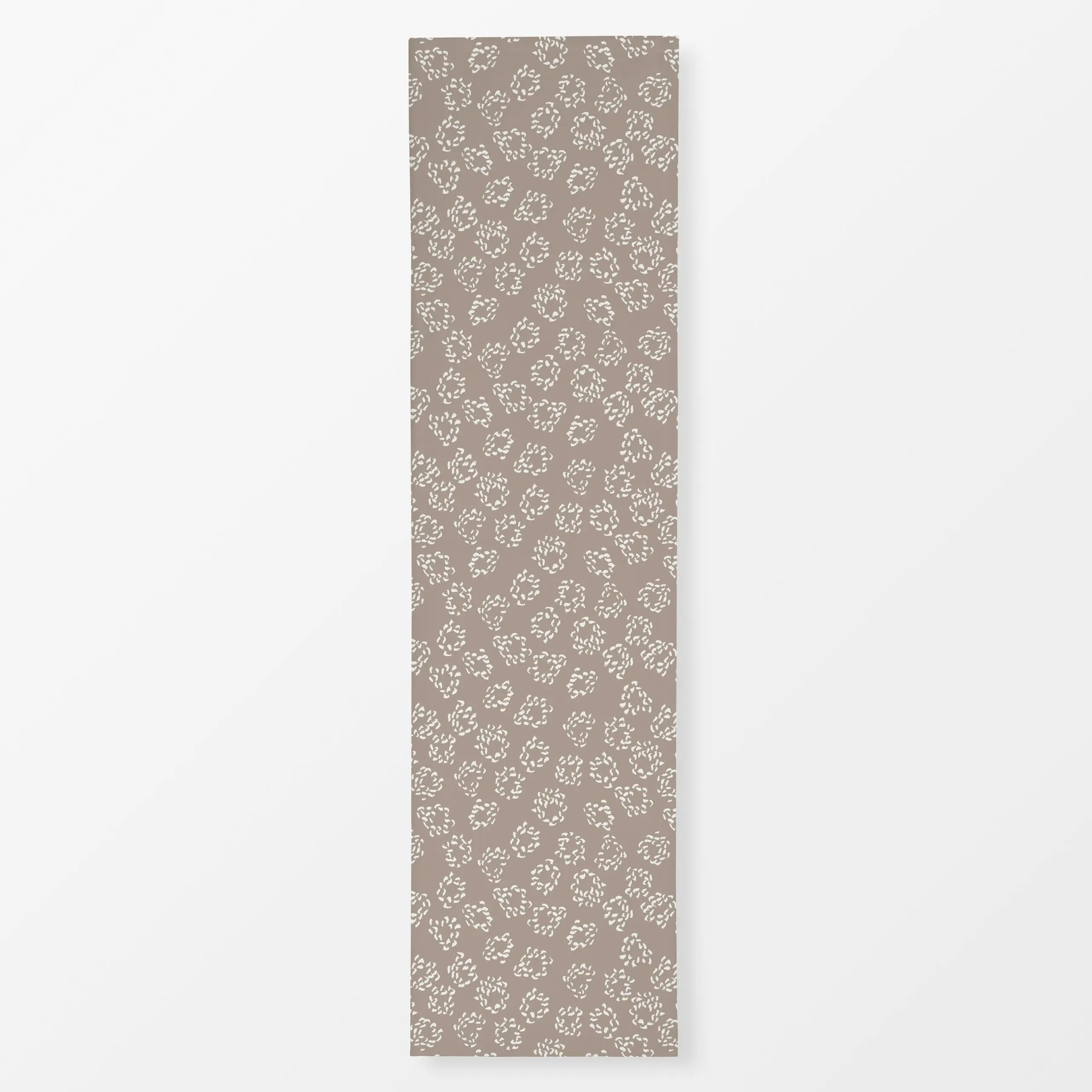 Tischläufer Kreise mit Textur braun, gemustert, Frühling, von Kathrin Löffler
