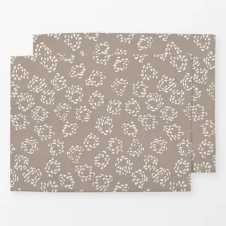 Tischset Kreise mit Textur braun