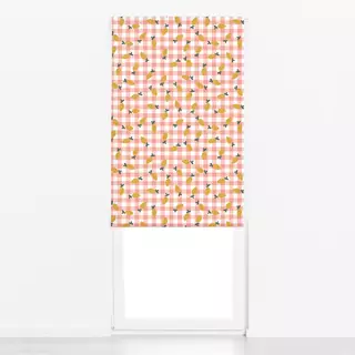 Raffrollo Karo Zitrone Italien Vibe