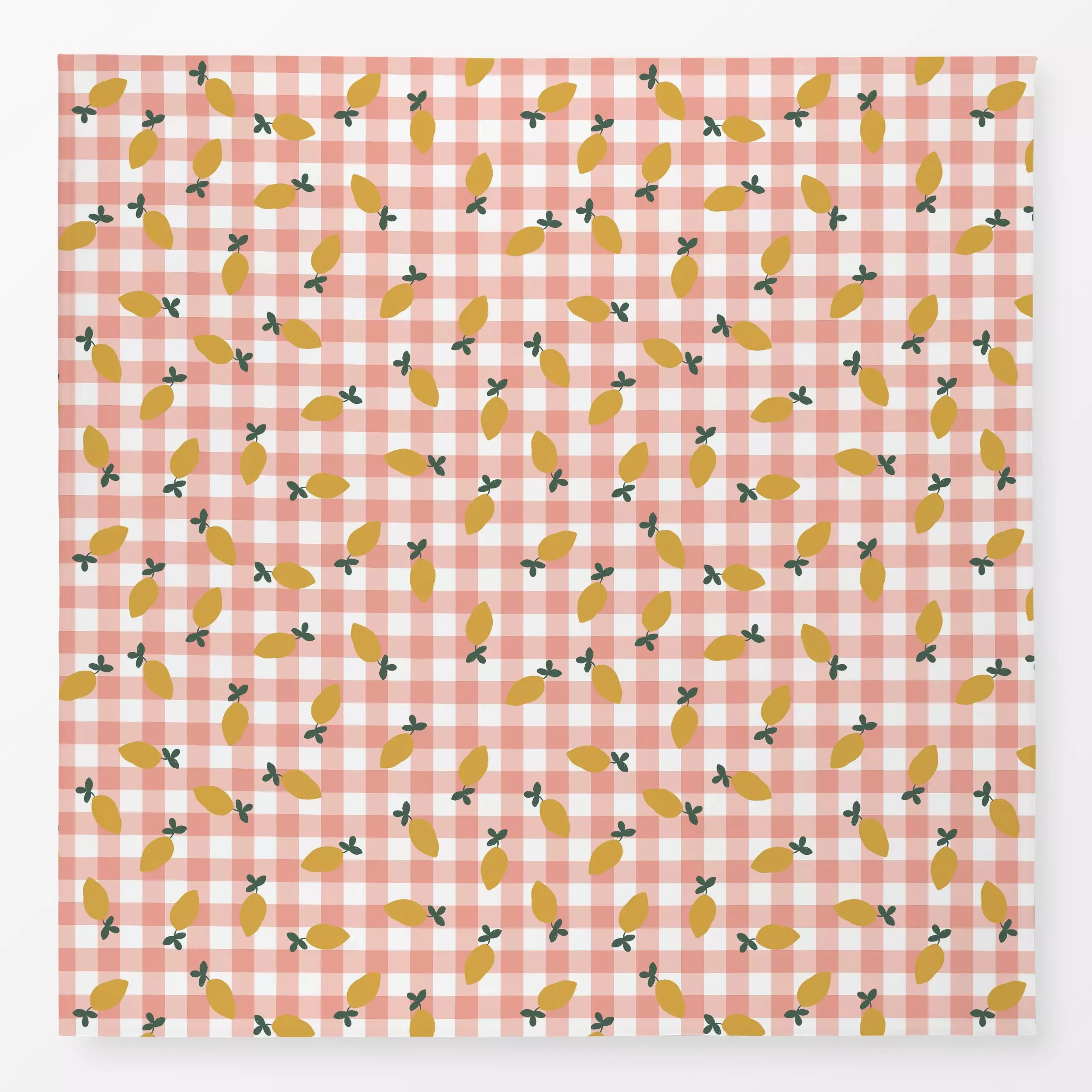 Tischdecke Karo Zitrone Italien Vibe - Küche, Essen & Trinken - von „Studio ROSAGRAU"; outdoor, Italien, StudioROSAGRAU, Som...