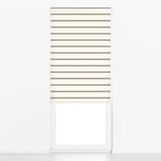 Raffrollo deko streifen greige