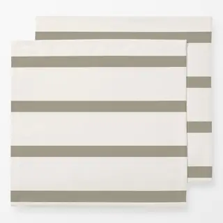 Servietten deko streifen greige