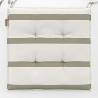 Sitzkissen deko streifen greige