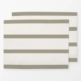 Tischset deko streifen greige