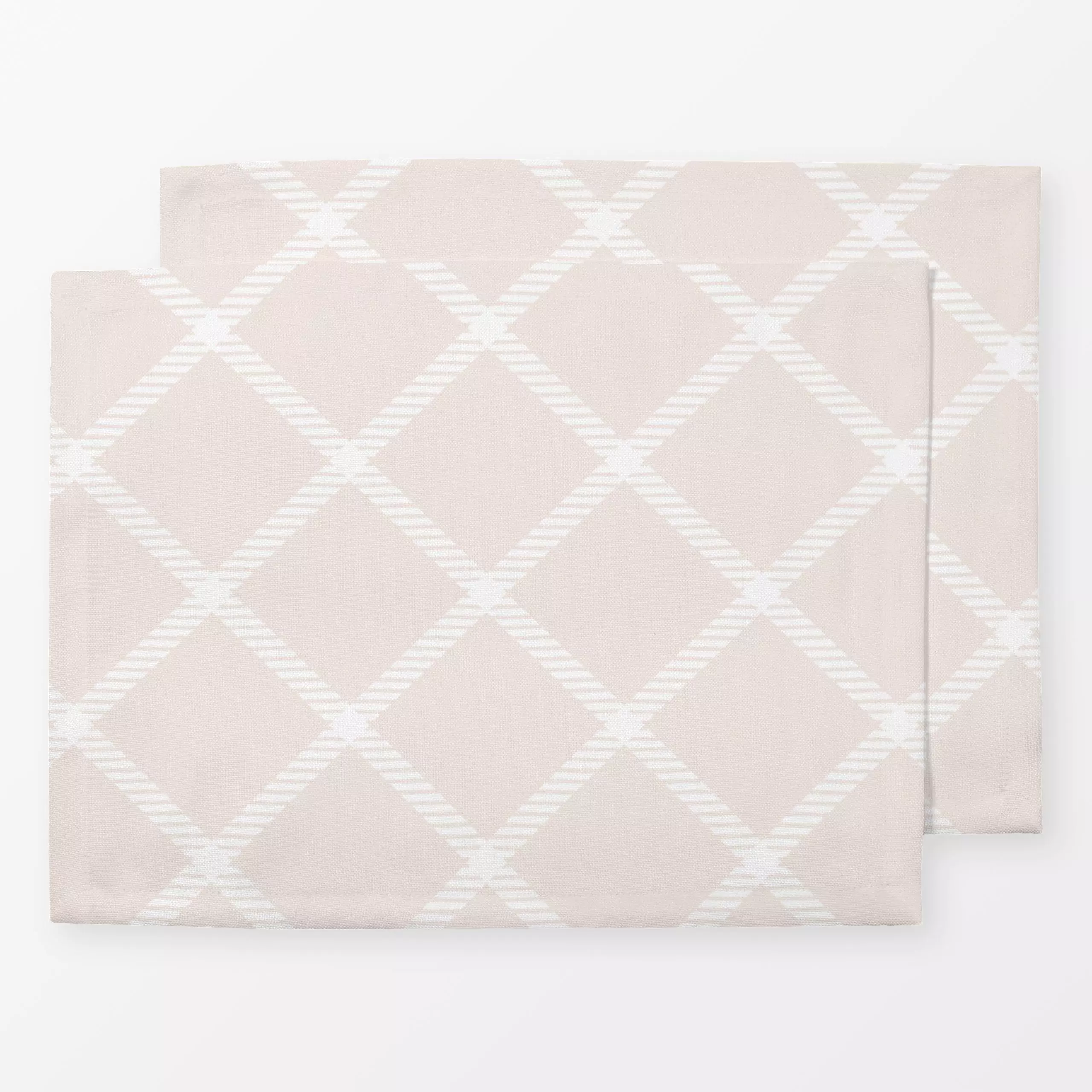Tischset Blush Sommer Karo, gemustert, Sommer, von Uta Naumann