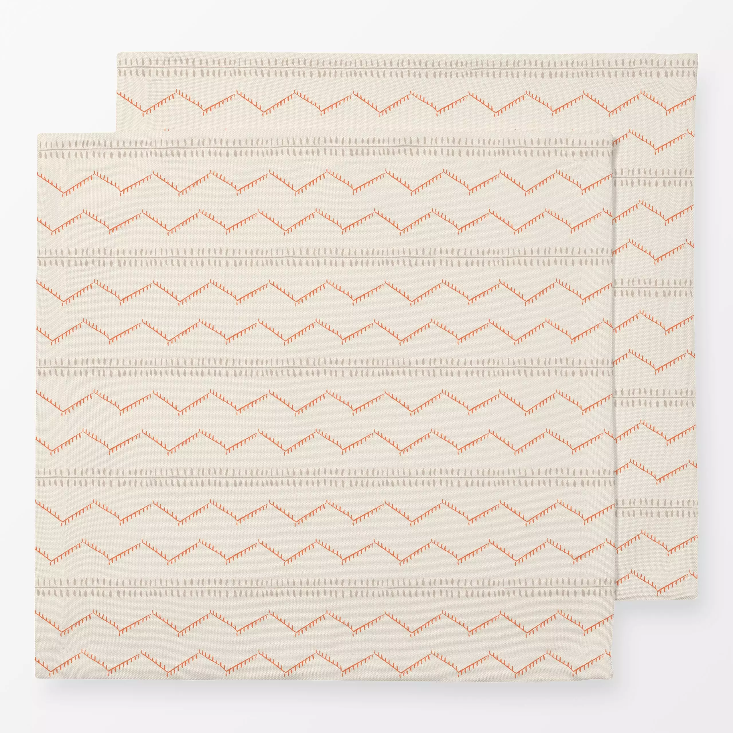 Servietten Boho summer Zickzack sand - Sommer, Symbole & Muster - von „Kathrin Löffler"; boho, minimalistisch, Bohemian, soft