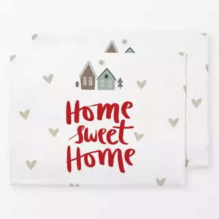 Tischset Home sweet Home - Haus + Herz