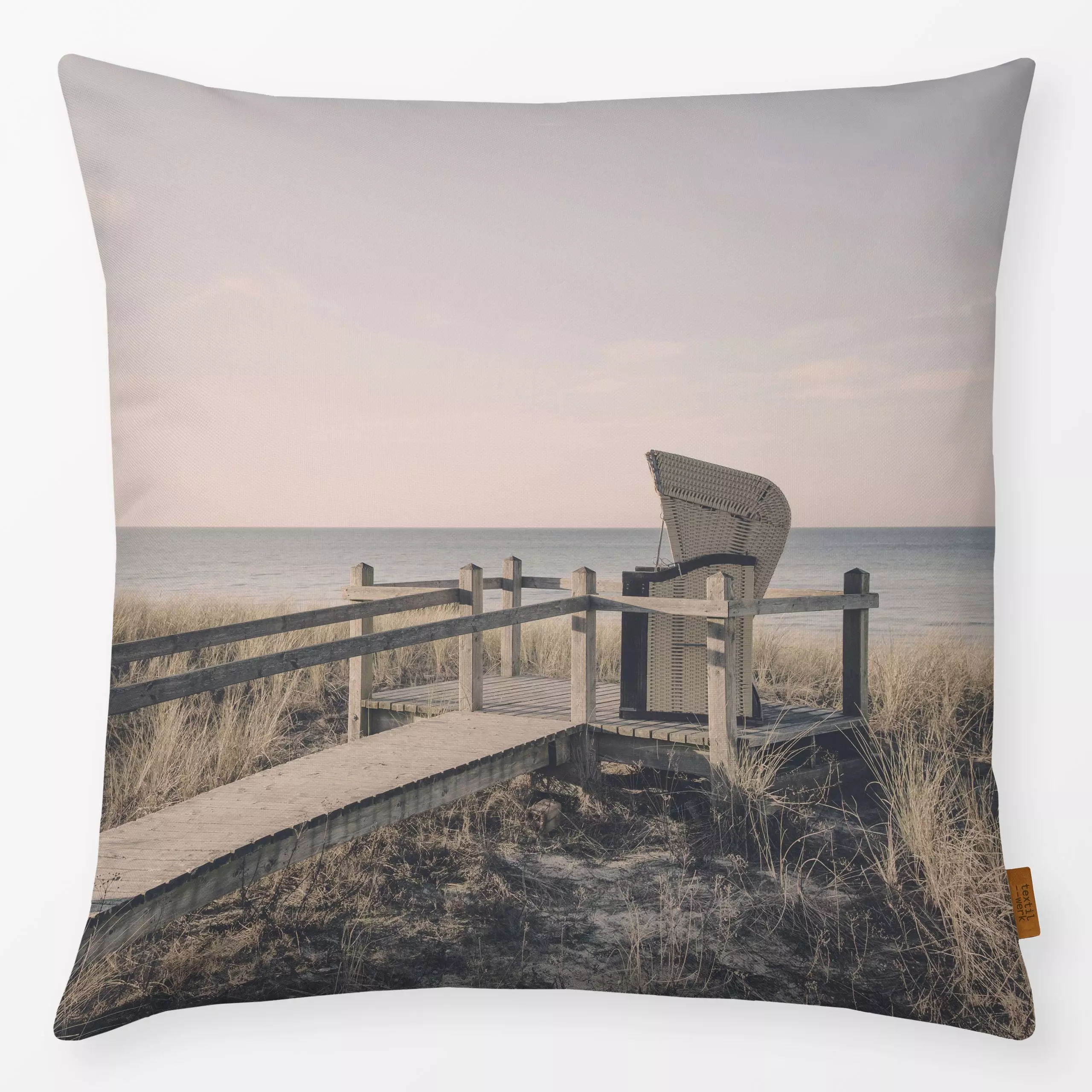 Kissen Strandglück - Natur & Landschaft, Sommer - von „Andrea Haase"; Meer, Strand, Sommer, Urlaub, Reisen, Ferien, ostsee, ...
