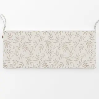 Bankauflage Leaf Pattern Warm Beige II